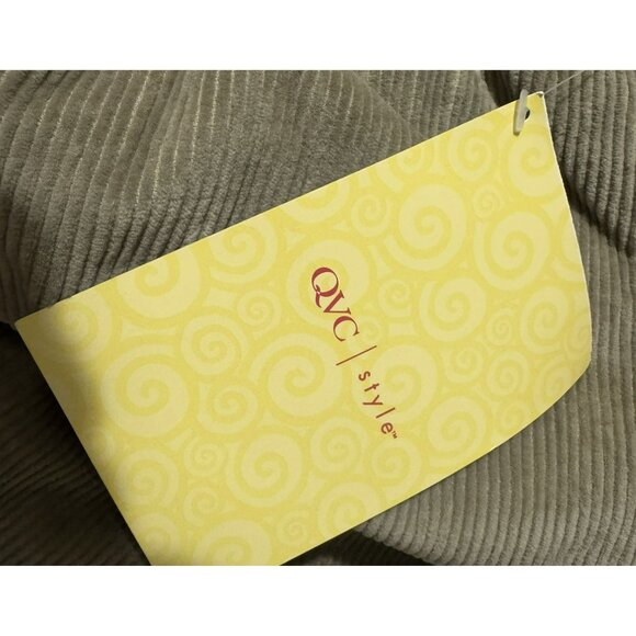 Denim & Co Tan Cotton Corduroy Straight Leg Pants Pull-On Elastic Waist Sz S NEW - Picture 5 of 5